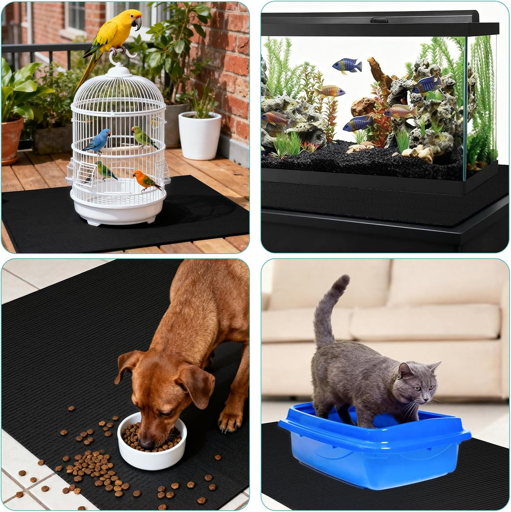 Dog Crate Mat, Pet Crate Floor Protection Mat, Mat for Under Dog Crate, 31.5" x 51.2" Cut To Fit Design Washable Floor Covering Reusable Waterproof Non Slip Rug Whelping Pad for Pet (XXX Large