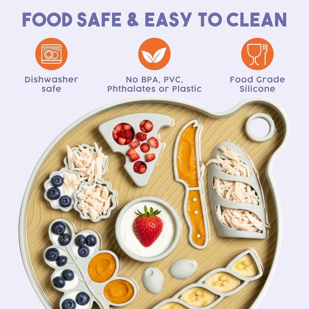 Smorgasboard - Silicone Dog and Puppy Lick Mat and Slow Feeder with Suction Cups - Non-Slip, Dishwasher Safe Pet Dish - Extends Mealtime for Fast Eaters - for Wet & Dry Food (Sage)