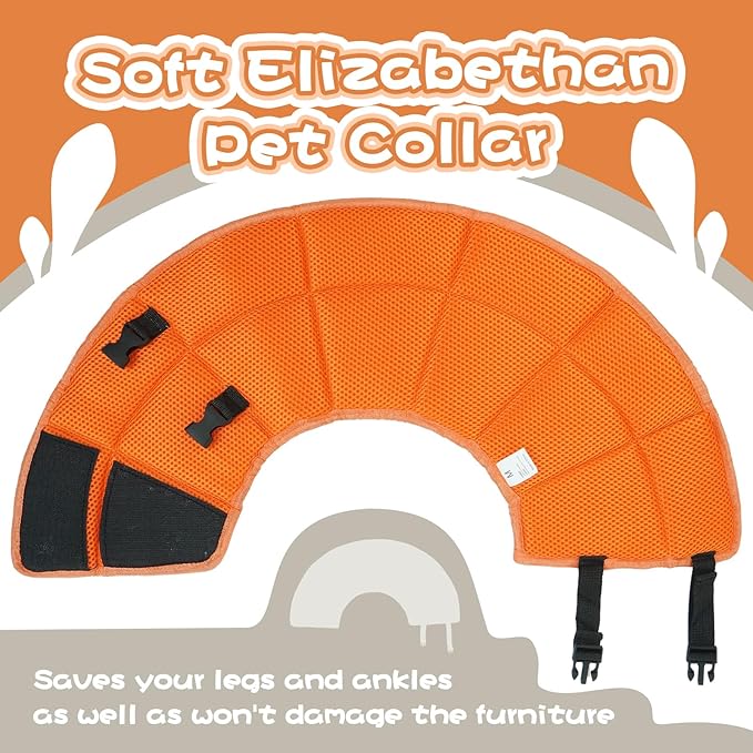Dog Cone Collar Soft Cone for Medium Dogs After Surgery Adjustable Elizabethan Collar for Dogs to Stop Licking Wounds, Biting Stitches Professional Pet Recovery Cones E-Collar for Dog