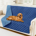 Smiry Waterproof Dog Bed Cover Blanket, Soft Reversible Pet Blanket, Washable Leakproof Cats Dogs Couch Cover for Sofa, Couch, Furniture (52x82 Inch, Navy/Blue)