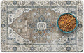 Dog Food Mats for Floors, Absorbent and Quick-Drying Pet Cat Food Mat,Anti-Fouling and Easy-to-Clean Pet Feeding Mat,Dog Bowl Mat for Messy Drinking Water Bowls.12 x20, Bohemia Style