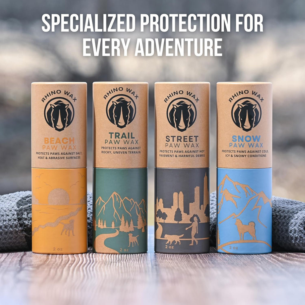 Dog Paw Protector for Hot Pavement, Asphalt, Streets & Sidewalks | Taking your dog on a summer walk? Protect dog paws from hot pavement with Street Wax designed for summertime hot surfaces.