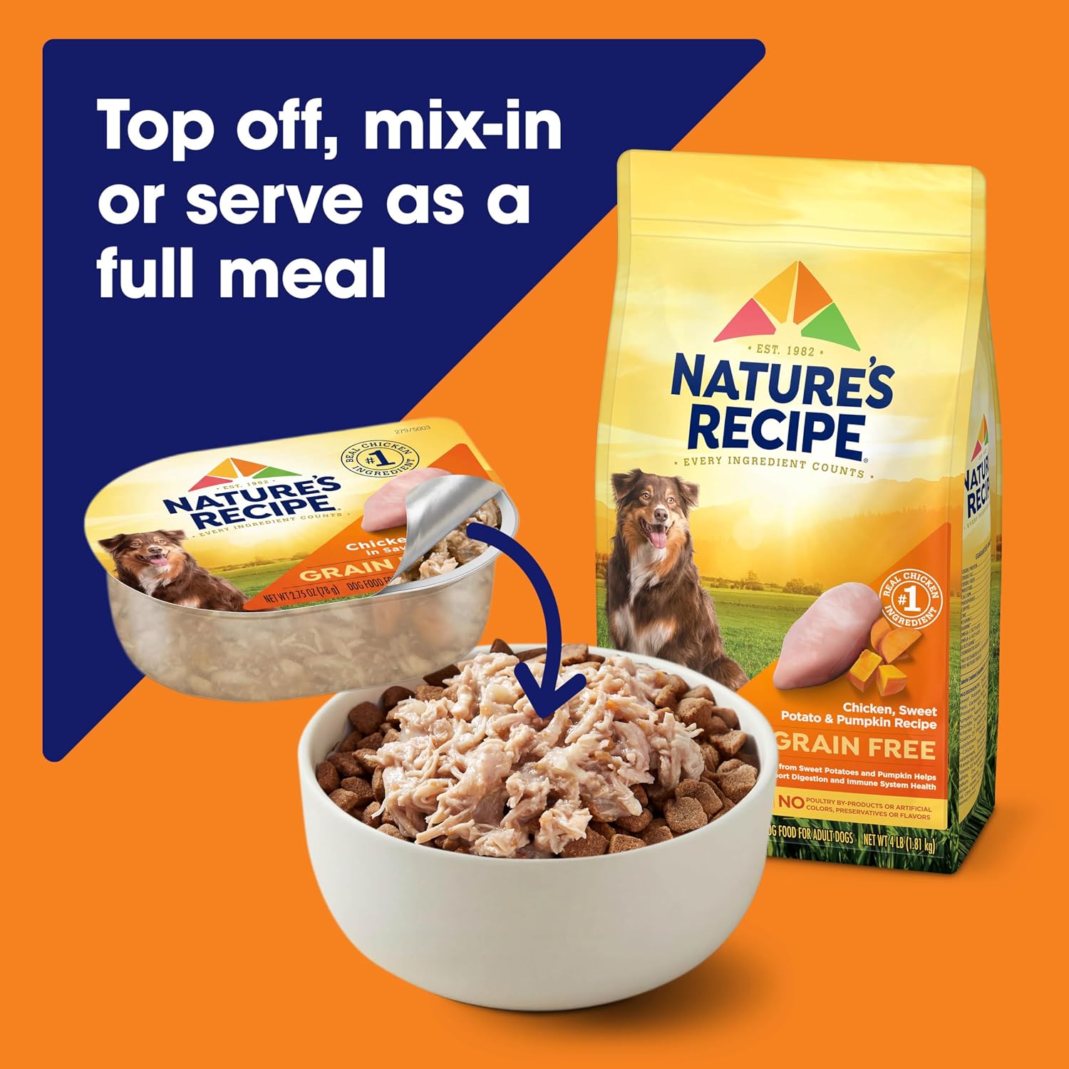 Nature's Recipe Wet Dog Food Variety Pack, 2.75 oz Cup, 12 Count (2 Pack)