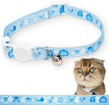One Piece Cat Collar with Bell (Removable); Officially Licensed, Fully Adjustable New World Breakaway Cat Collar for Kittens, Durable, Cute Kitten Collar with Bell for Boy & Girl Cats (One Size 8-12”)