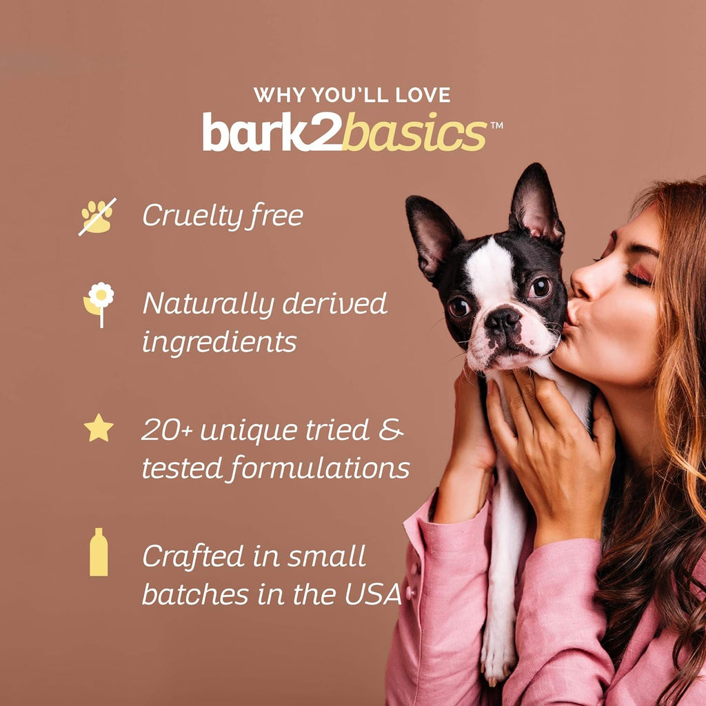 Bark2Basics Sensi-Skin Hypoallergenic Dog Shampoo, 1 Gallon, All Natural Ingredients, Sensitive Skin Pet Shampoo, Gentle, No Fragrance, Non-Irritating, For Dogs with Allergies and Dry, Itchy Skin | 16:1 Concentrate Makes 16 Gallons; Fragrance Free, Tear
