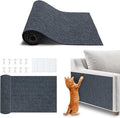 Best Pet Supplies Catify Cat Scratcher, Fun Interactive Scratchers, Posts, Poles, Claw Safe, Furniture Saver Indoor Play Support Natural Cat Behaviors Heavy Duty - Gray (39.4 x 15.8)