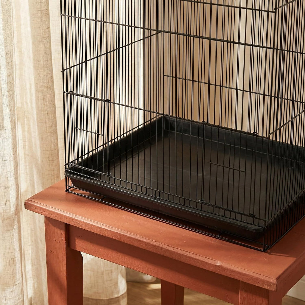 SOIMISS 2pcs Dog Crate Tray Replacement Chew-Proof Abs Plastic Bottom Pan for Pet Cages and Bird Cages, Easy to Clean and Removable Tray, 17x11x1 Inches, for Potty Training and Waste