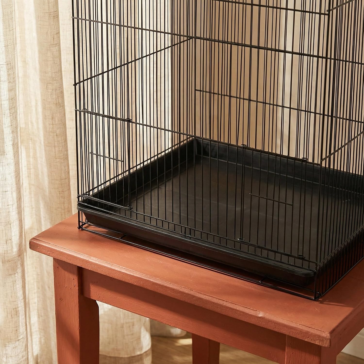 SOIMISS 2pcs Dog Crate Tray Replacement Chew-Proof Abs Plastic Bottom Pan for Pet Cages and Bird Cages, Easy to Clean and Removable Tray, 17x11x1 Inches, for Potty Training and Waste