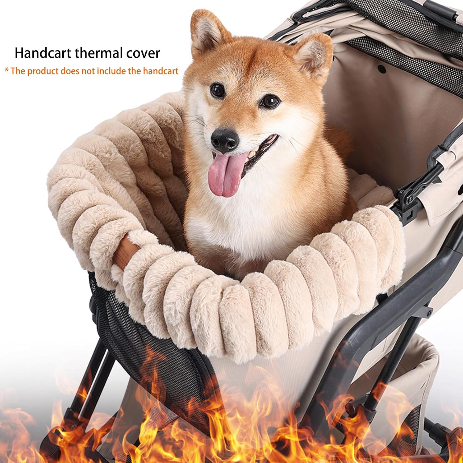 Dog Strollers Cushion Soft Pet Strollers Mat for Dog and Cats Pet Dirt Cover Pets Pad Cushion & Mat