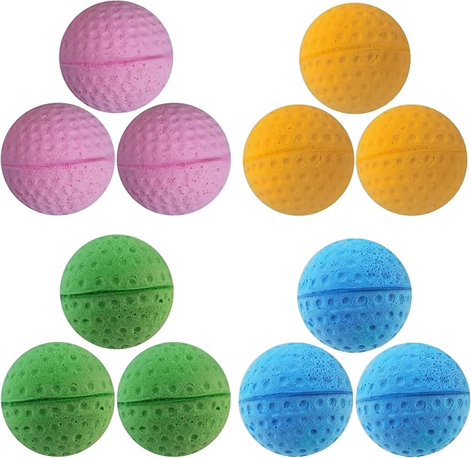 Cat Foam Ball Cat Sponge Ball Toy Soccer Toy (12Pack)