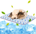 NWK Pack of 4 Pet Cooling Mat - Ice Silk Cooling Mat for Dogs & Cats Portable & Washable Pet Cooling Blanket, Car Seats, Beds for Summer (4pcs, Purple Fish, 27’’ X 20’’ X 0.3)