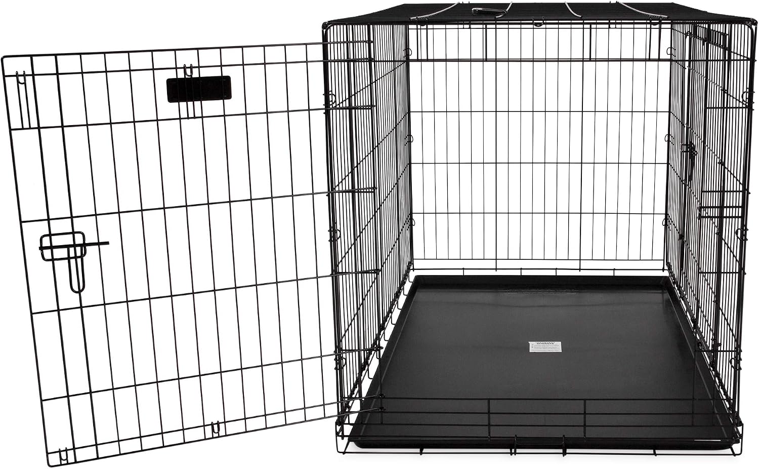 Precision Pet Products Two Door Great Crate Wire Dog Crate, 48 Inch, For Pets 90-125 lbs, With 5-Point Locking System
