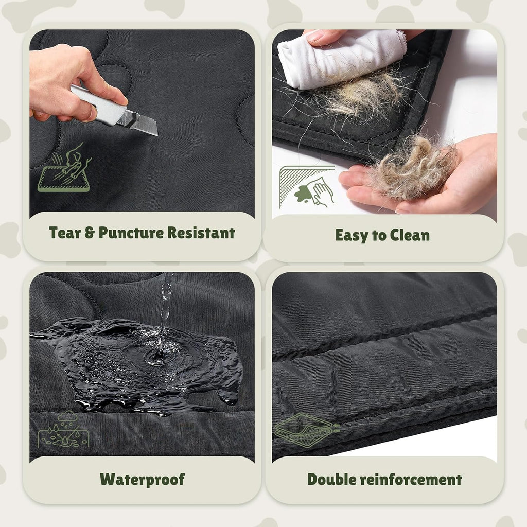 Chew Proof Dog Crate Pad, Indestructible Durable Dog Crate Mat, 22"x35" | Dog Bed For Aggressive Chewers, Waterproof, Machine Washable, For Large Dogs, Tough Indoor Outdoor Kennel Pad, Medium
