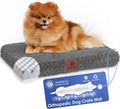 AKC Orthopedic Memory Foam Dog Crate Mat, 24" x 19", Gray | American Kennel Club Orthopedic Memory Foam Dog Crate Mat, Washable Cover, Non-Slip Base, Breathable, Durable, 24x19