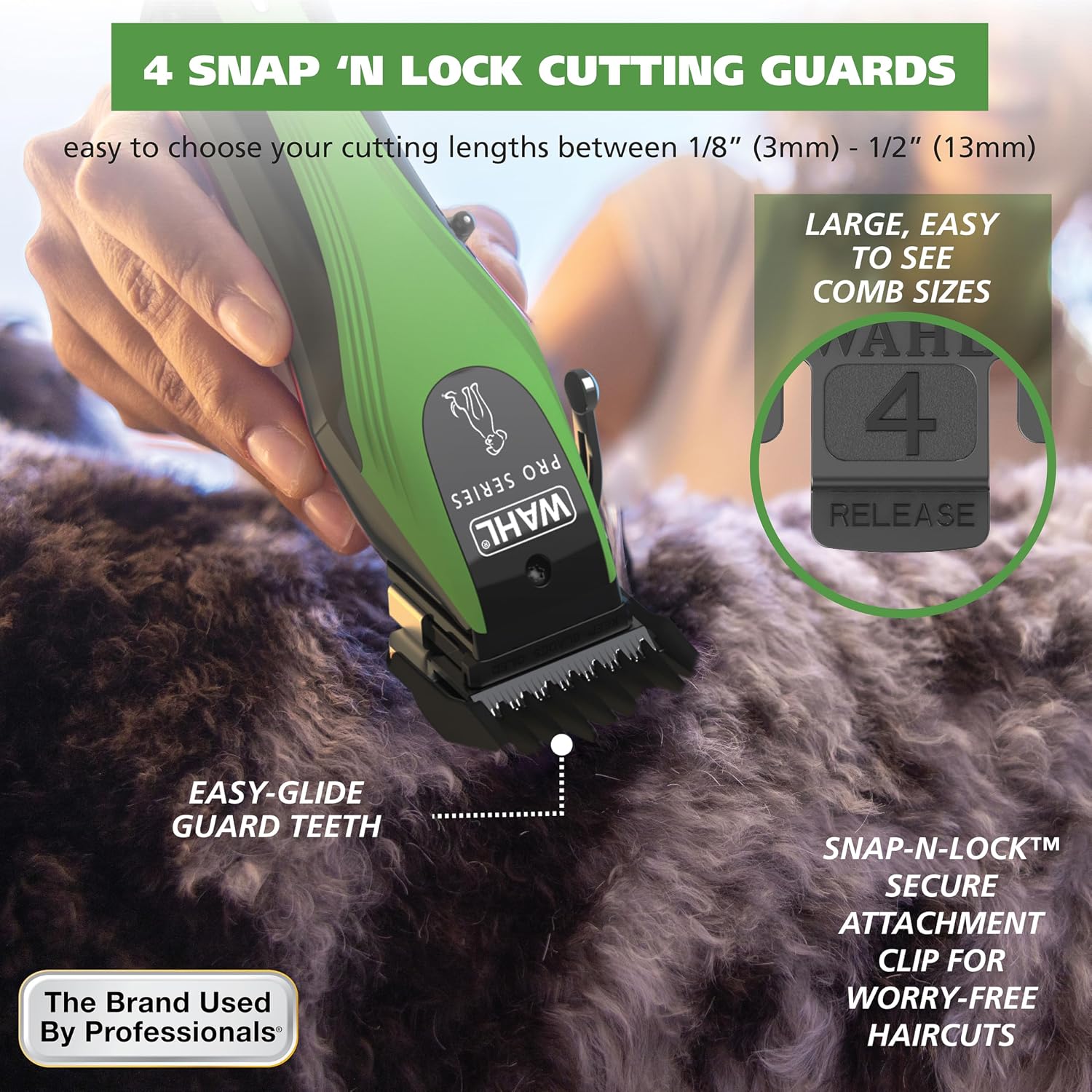 Wahl Pro Series Lithium Ion Cordless Dog Grooming Kit – Rechargeable, Heavy-Duty Dog Clippers for Thick Coats – Model 3025854