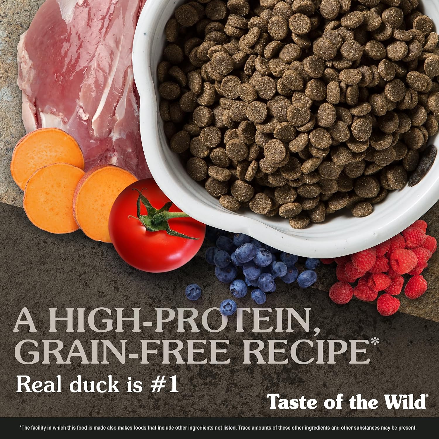 Taste of the Wild Wetlands Adult Dry Dog Food, Roasted Fowl, 28lb | High Protein |Grain Free Recipe* |Real Duck, Roasted Quail & Roasted Turkey |Nutrient Dense to Help Support Peak Health