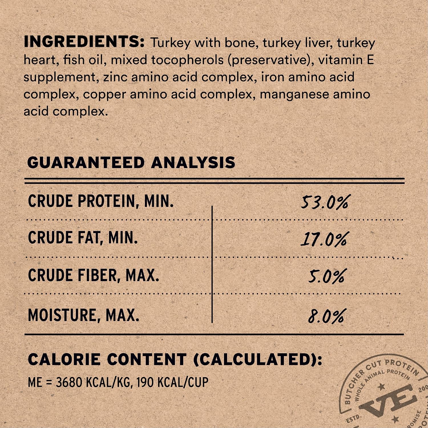 Vital Essentials Freeze Dried Dog Food, Turkey Mini Nibs, 14 oz Bag | Crunchy, Complete Meal or Topper, Made With 96% Turkey, Organs & Bone, High Protein Raw Nutrition, Grain-Free Recipe