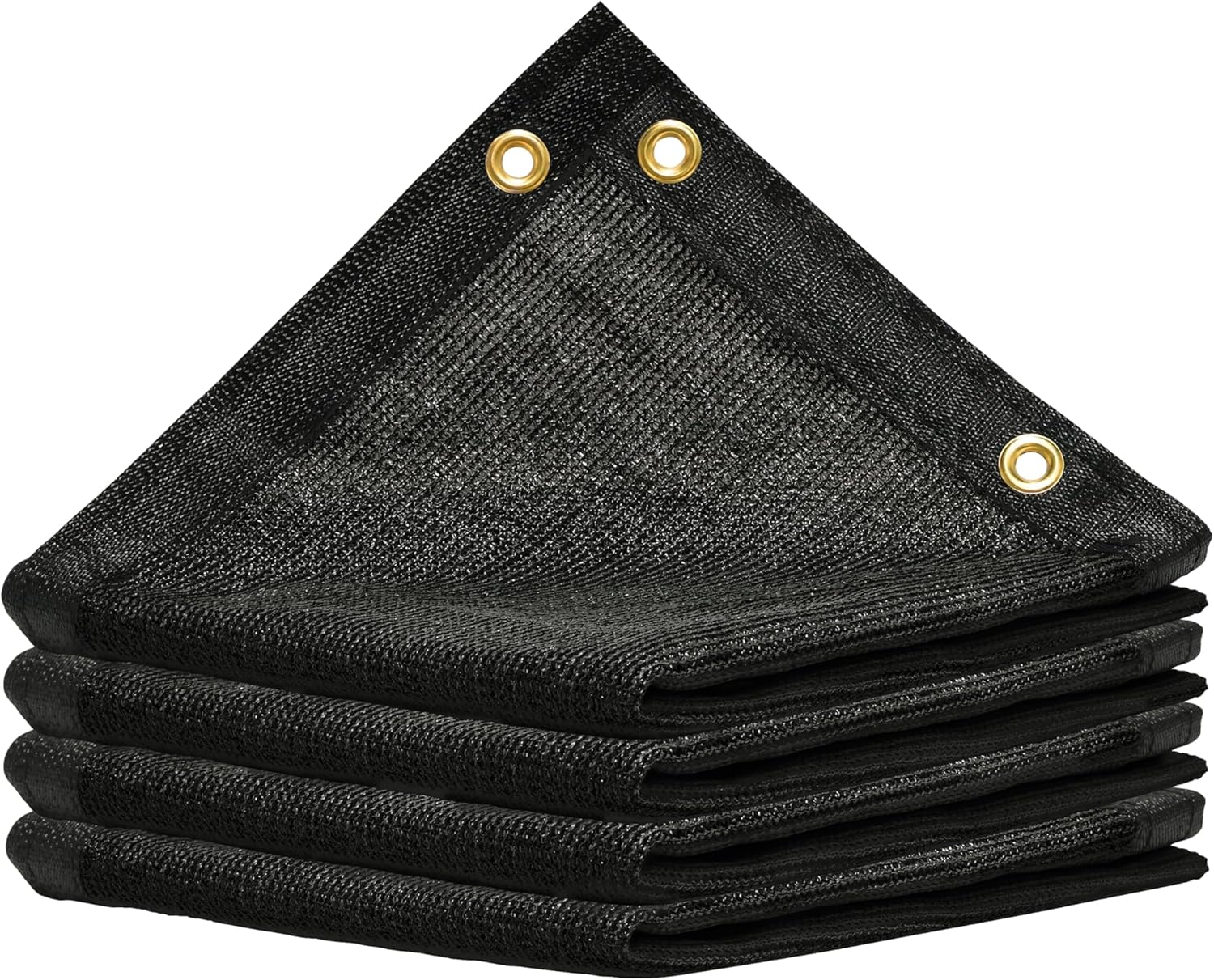 ColourTree 4' x 10' Black Shade Cloth with Grommets - 90% Sunblock, Durable Mesh Fabric Tarp for Dog Kennel Cover, Fence Privacy Screen, Greenhouse, Chicken Coop & Pet Playpen (We Make Custom Size)