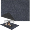 TRINKA Dog Crate Mat Liner, 60"X 46" Large Under Dog Kennel Mat | Waterproof Non-Slip Under Pet Crate Liner, Absorbs Urine Washable Reusable Puppy Playpen Pad to Protect Floors, Dark Gray