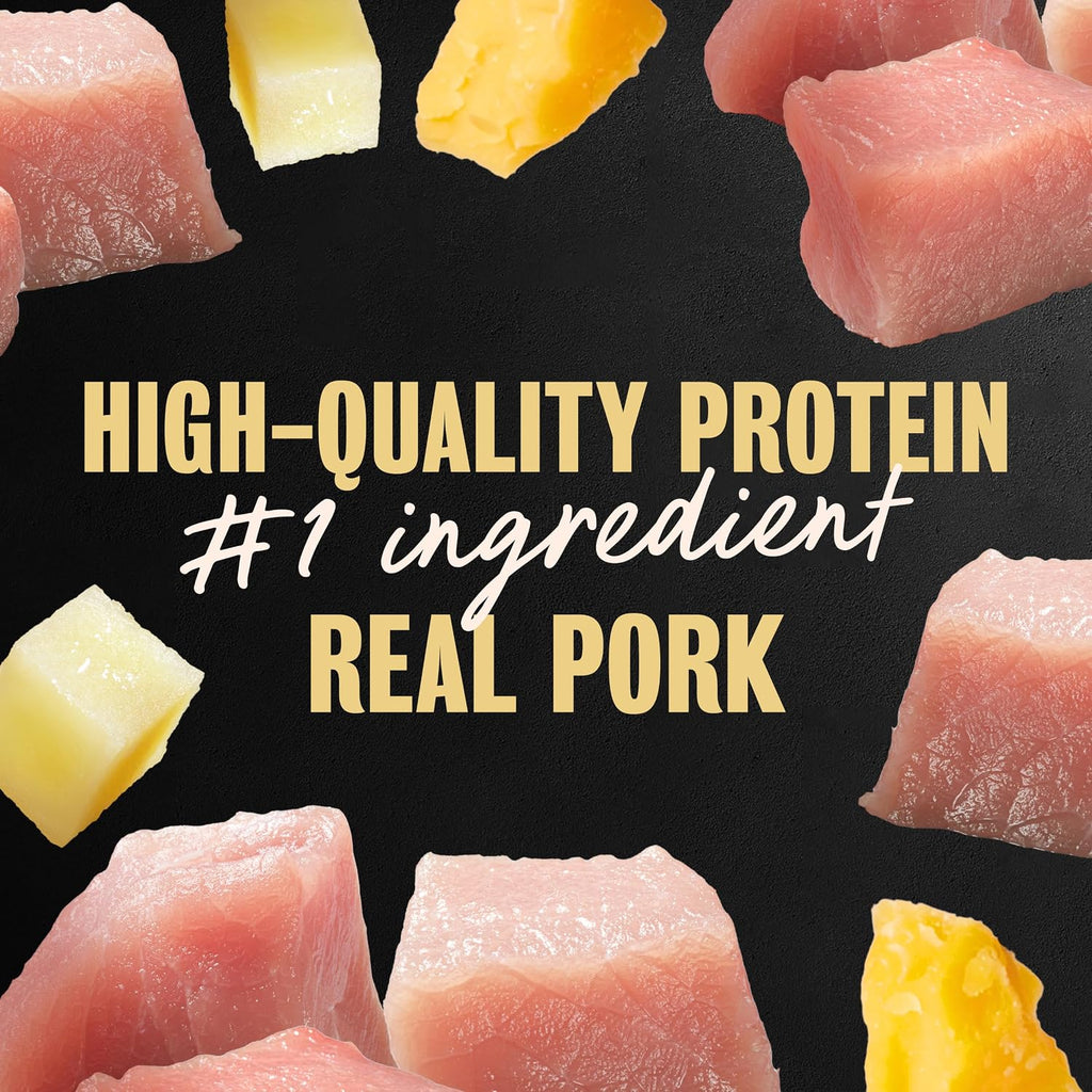 Cesar Loaf & Topper Wet Dog Food, Ham & Egg Flavor, 3.5 oz, 24 Count | Pork #1 ingredient, easy to digest, no fillers or added sugar, use as meal or food topper, easy peel trays