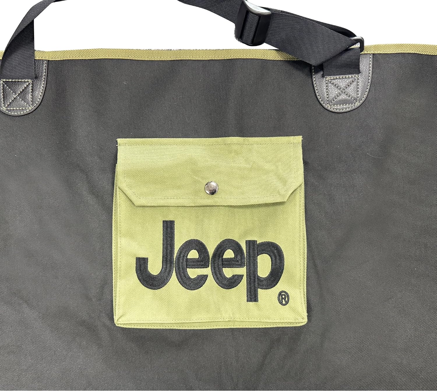 Jeep Vehicle Seat Protector for Dogs and Pets (Charcoal Black) Adjustable Seat Cover - Durable Protection Waterproof Design (58 x 23 x 18.5 inch)