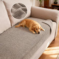 H.VERSAILTEX Non Slip Pet Couch Cover Chenille Dog Bed Protector Thick Soft Sofa Slipcover Pet Friendly Washable Couch Cushion Covers for Pets (30" x 53", Taupe)