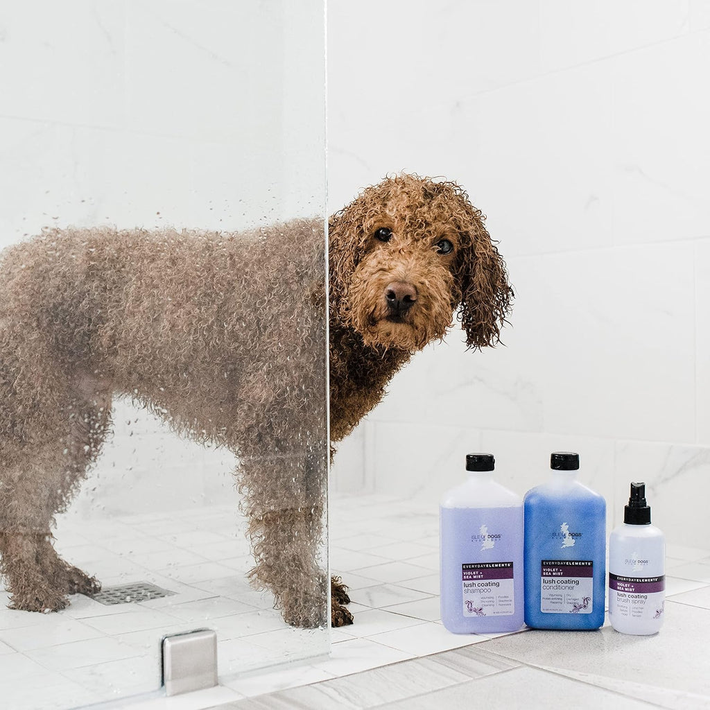 Isle of Dogs - Everyday Elements Lush Coating Conditioner For Dogs - Violet + Sea Mist - Pet Conditioner With Evening Primrose & Jojoba Oil For A Fuller Coat - Made in the USA - 16.9 Oz,Purple,710