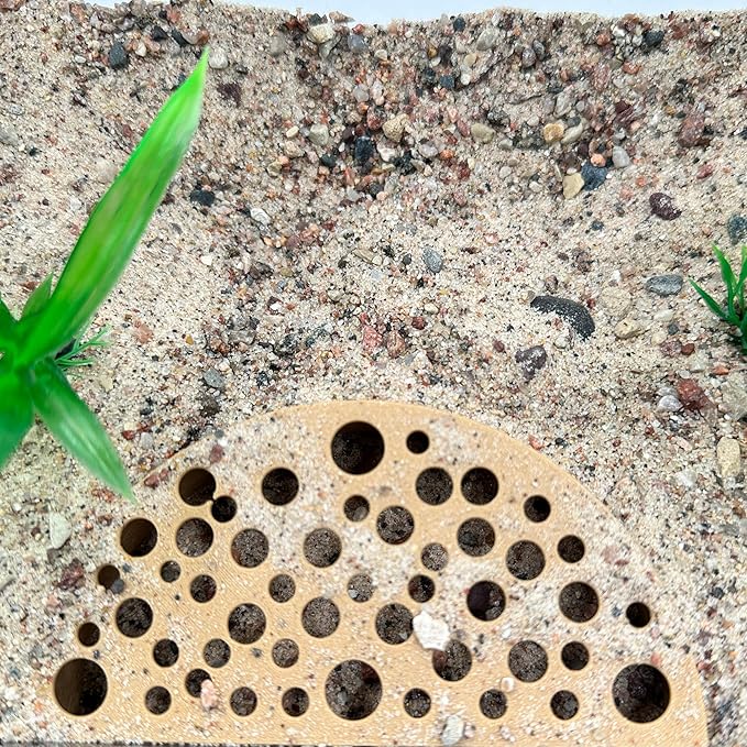 Shrimp Breeding Protector | Shrimp Breeding Cave Aquarium Tunnel | CTWPets (Light Brown)