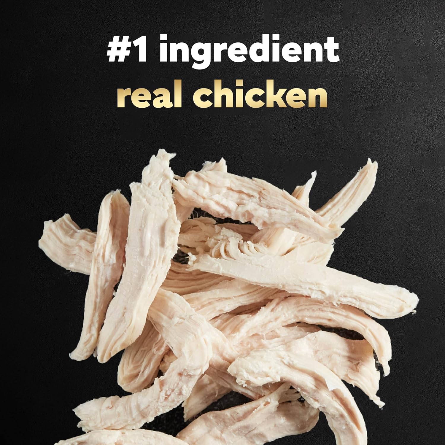 Cesar Simply Crafted Wet Dog Food Toppers, Chicken, 1.3 oz, 10 Count | Real chicken #1 ingredient, no by-products or artificial flavors, slow-cooked, easy to digest, single-serve tubs