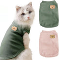 Waffle Knit Cat & Dog T Shirt for Small Dogs, Stretchable Puppy Shirt for Sphynx Cats & Small Breeds, Pet Clothes | Breathable Summer/Winter Apparel for Newborn(2PCS 2X-Large)