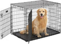 MidWest Homes for Pets Ultima Pro Heavy-Duty 42-Inch Dog Crate, Ultra-Strong Steel Double Door Pet Cage for Large Breeds, Accessories Included