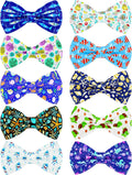 PET SHOW 10 Pack Ocean Animals Dog Bowties for Small Dogs Sliding on Collar | Quality polyester,for medium pets,holiday birthday party grooming accessories