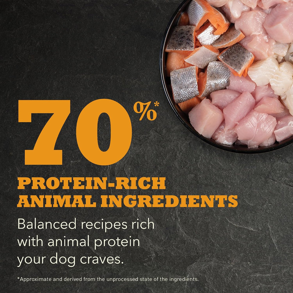 ACANA Highest Protein Grain Free Dry Dog Food Meadowland Recipe 4.5lb. Bag | Freeze Dried, Grain Free, High Protein, Made in the USA, Includes Probiotics, Global Quality Ingredients