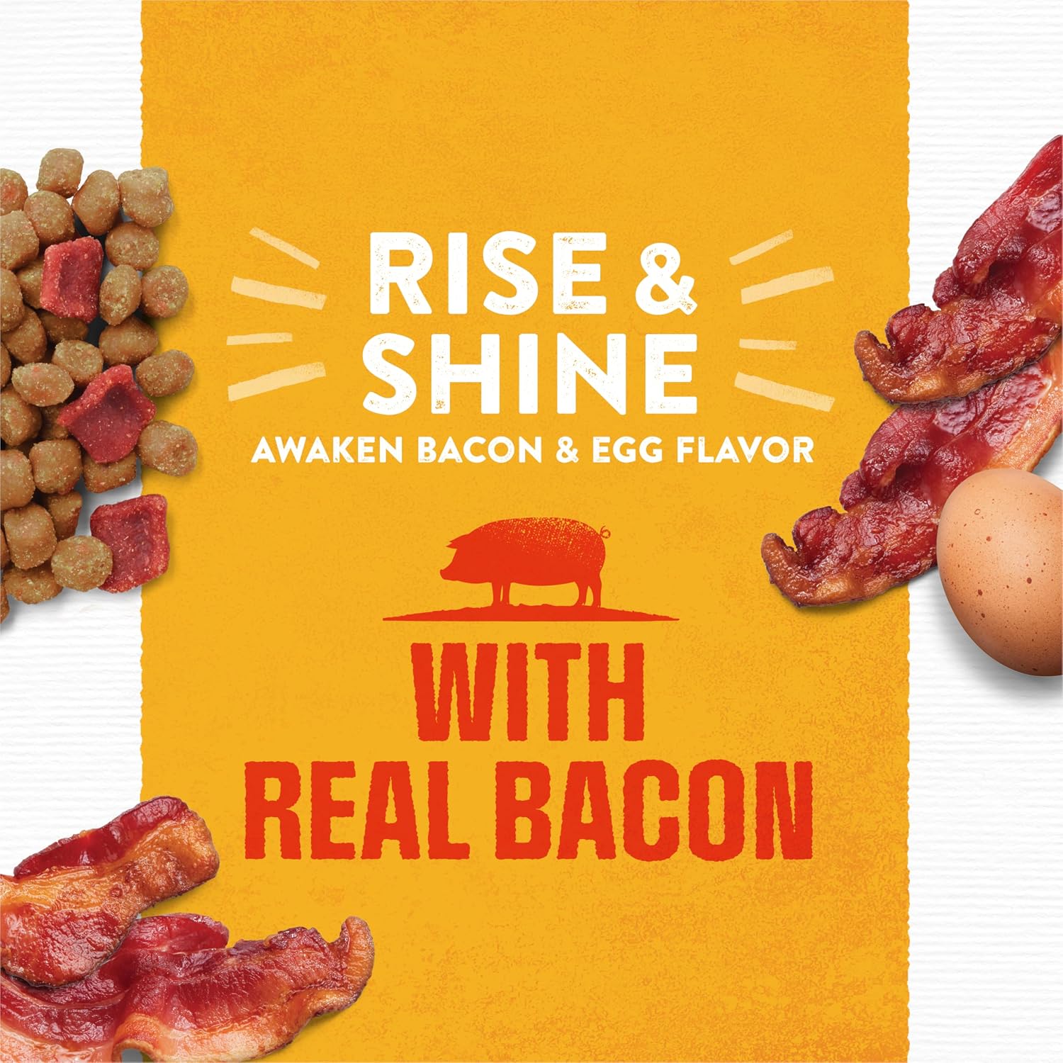 Purina Moist and Meaty Rise and Shine Awaken Bacon and Egg Flavor Soft Dog Food Pouches - 36 ct. Box