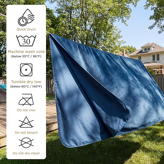 Bedsure Waterproof Couch Cover for Dogs Washable - Waterproof Blanket for Couch Sofa Cozy, Lightweight Furniture Protector for Pet Cat Quick Drying Puppy, Navy, 30x70IN