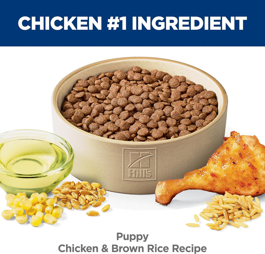 Hill's Science Diet Puppy Dry Dog Food | #1 Veterinarian Recommended, Chicken & Brown Rice, 27.5 lb. Bag