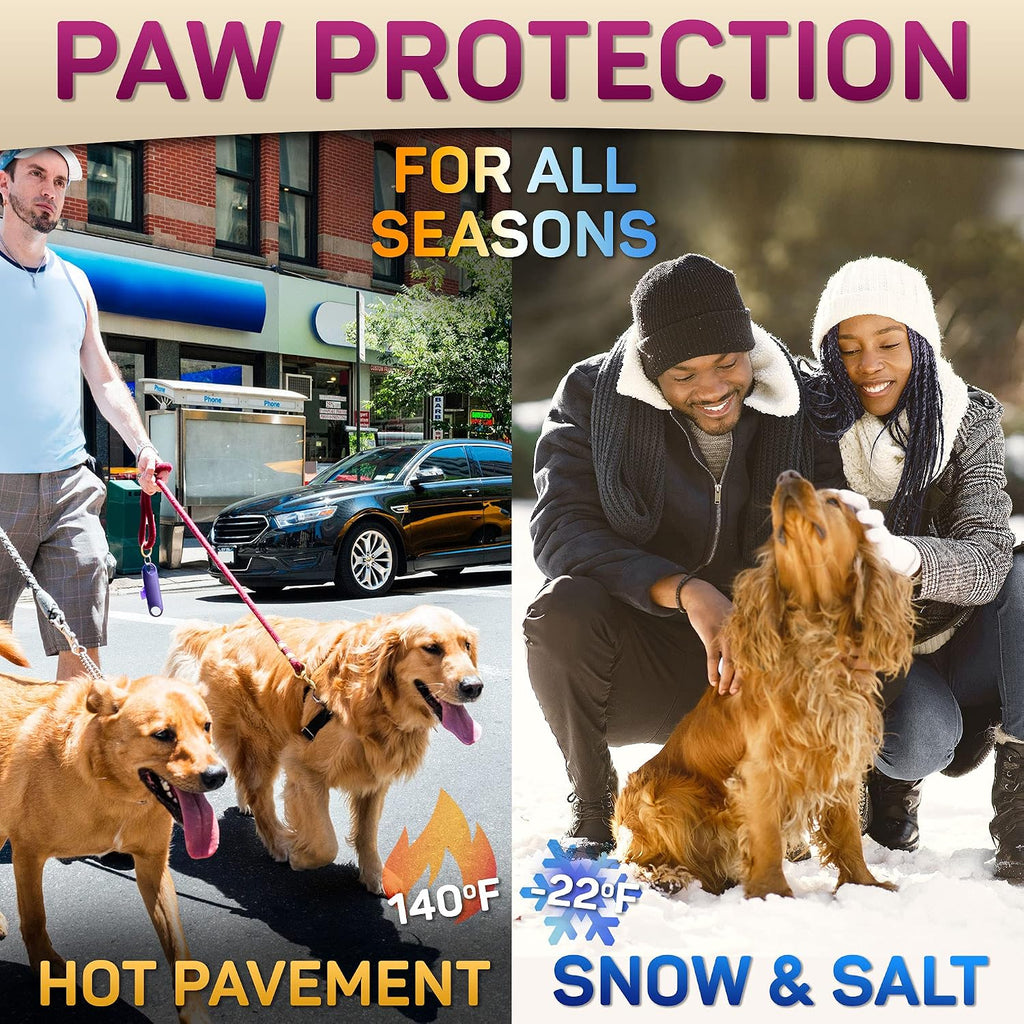 Natural Dog Paw Balm, Paw Protection for Hot Pavement, Dog Paw Wax for Dry Paws & Nose, Canine Paw Moisturizer for Cracked Paws, Cream Butter for Cat, Paw Pad Lotion