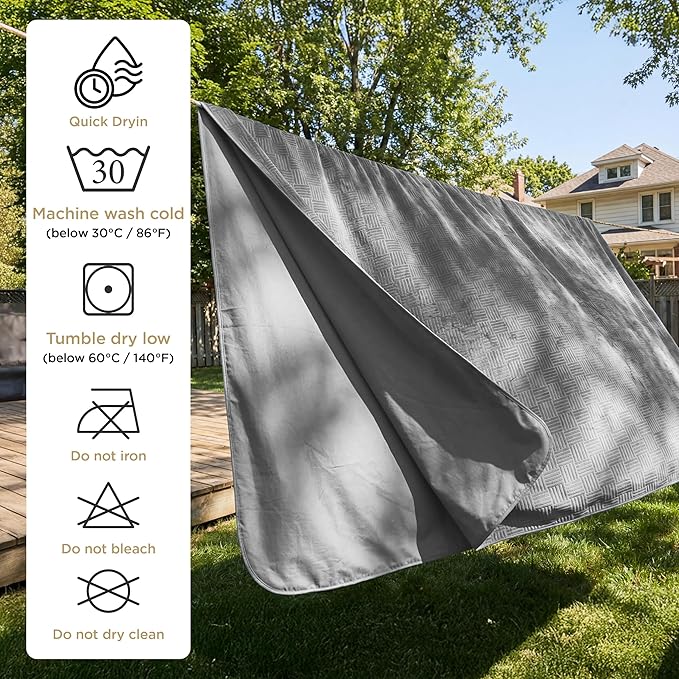 Bedsure Waterproof Bed Cover for Dogs Washable - Waterproof Blanket for King Bed Couch Sofa Cozy, Lightweight Furniture Protector for Pet Cat Quick Drying, Ash Grey, Cal King，82x120IN