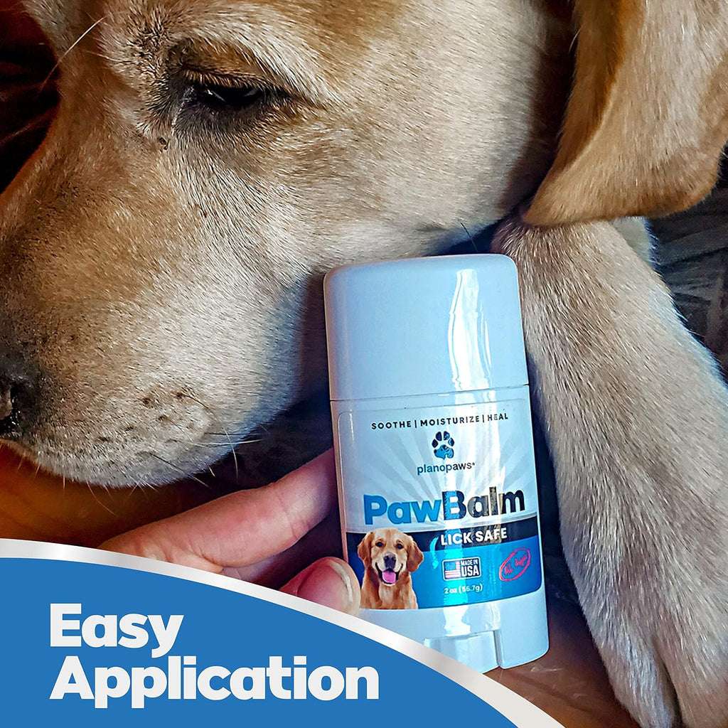 planopaws Lick Safe Dog Paw Pad Balm 1 Oz - Soothe & Heal Dry Cracked Paws - Dog Nose Balm - Paw Protector from Heat Snow Sand - Easy to Use Paw Soother
