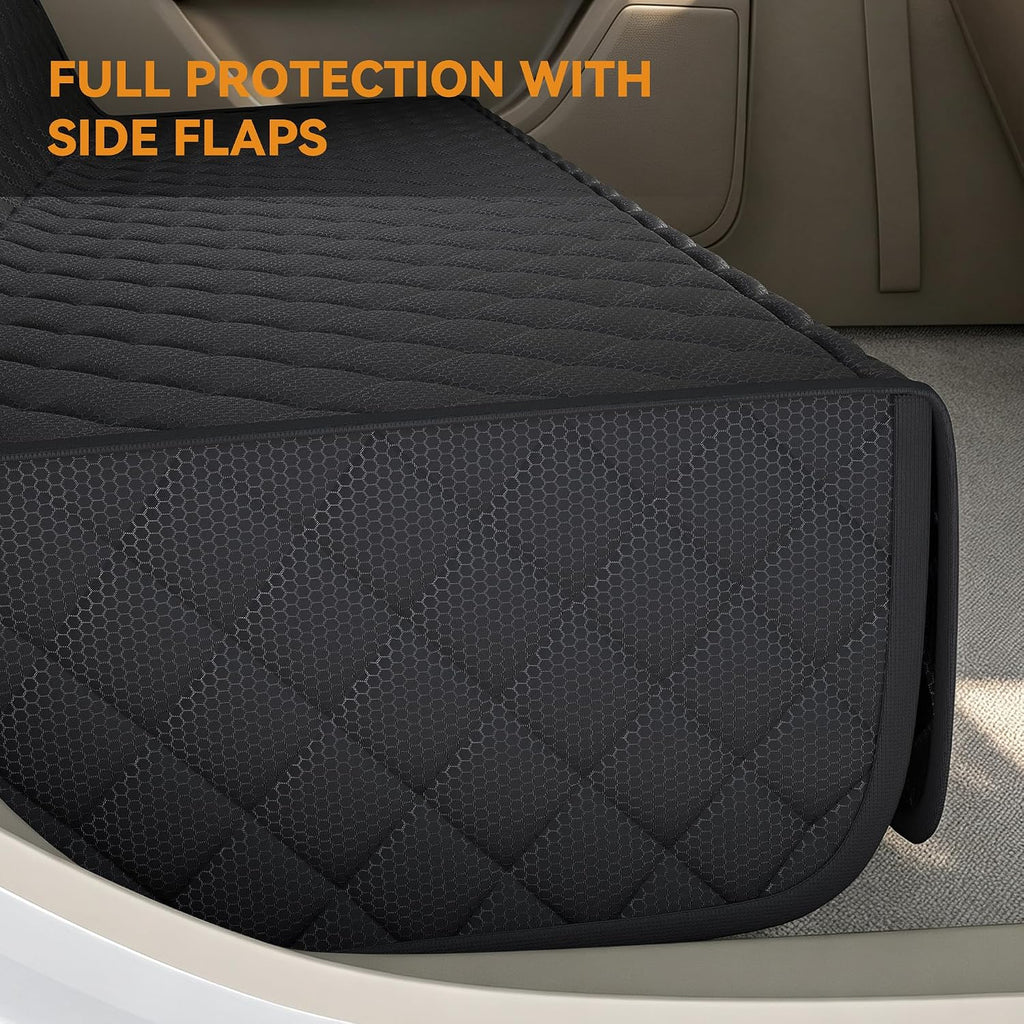 Dog Car Seat Cover for SUV, Waterproof Back Seat Cover for Toyota Tacoma/Jeep Grand Cherokee/Ford Explorer/Ranger/Chevrolet Colorado, Scratch-Proof Nonslip Durable Rear Seat Cover for Dogs