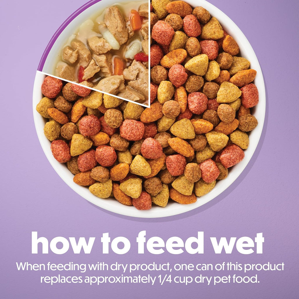 Purina Beneful Kitchen Creations Wet Dog Food Variety Pack, (30) 3 oz Cans | Real beef, chicken or lamb with vegetables, grains, and pasta, bite-sized tender chunks in a savory sauce