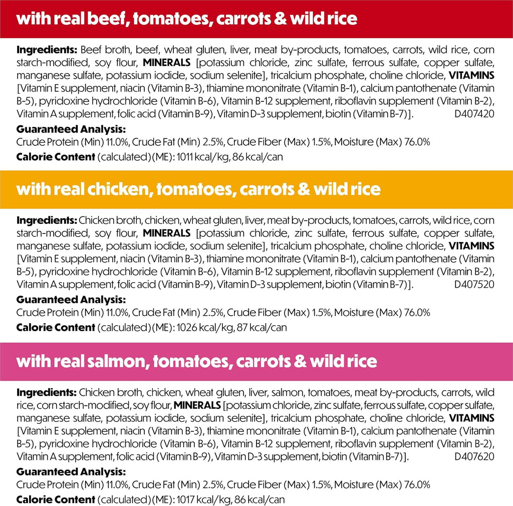 Purina Beneful Small Breed Wet Dog Food Variety Pack, (30) 3 oz Cans | IncrediBites real beef, chicken and salmon recipes with real vegetables and grains for flavors they'll love