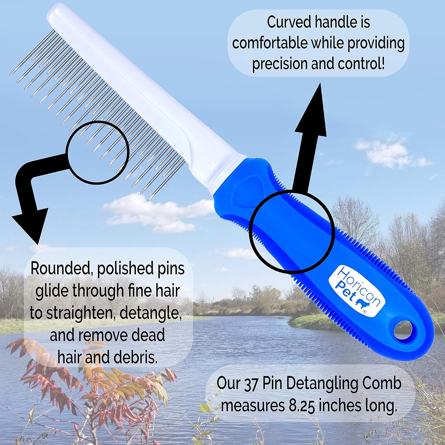 Ultimate Pet Dematting & Deshedding Set - 3 in 1 Grooming Tool Set - Dual Sided Undercoat Rake, Dematting Razor Comb & Detangling Pet Comb