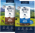 Bundle of ZIWI Peak Air-Dried Dog Food – Beef (35.2oz) + Air-Dried Dog Food – Lamb (35.2oz)- All Natural, High Protein, Grain Free, Limited Ingredient w/Superfoods