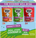 EHBOAQ Barking Heads Adult Dog Food Wet Pouches Variety Pack Natural and Grain-Free with No Artificial Flavours Plus Added Vitamins and Minerals 6 x 300g