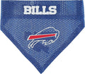 NFL DOG BANDANA - BUFFALO BILLS REVERSIBLE PET BANDANA. 2 Sided Sports Bandana with a PREMIUM Embroidery TEAM LOGO, Large/X-Large. - 2 Sizes & 32 NFL Teams available