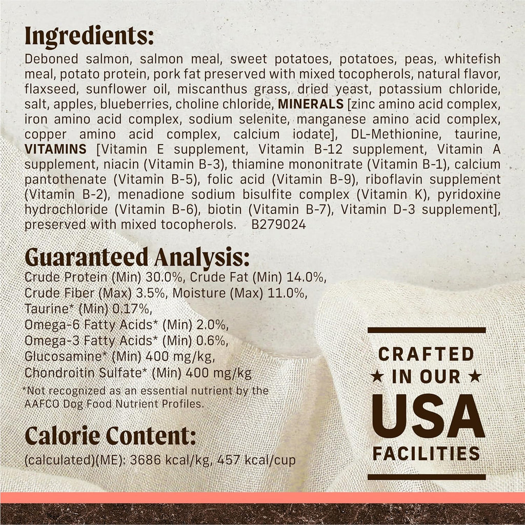 Merrick Premium Grain Free Dry Adult Dog Food, 22 lb Bag | Wholesome, grain-free natural kibble made with real Texas beef and sweet potato, 70% protein from animal sources