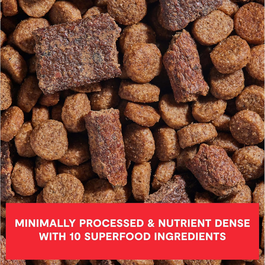 Open Farm Epic Blend Grain Free Dry Dog Food, Beef Kibble, 3.5lb Bag | High Protein, Air Dried Chunks, Probiotic Coated, All Breeds and Life Stages, Traceable Ingredients, Non-GMO Superfoods.