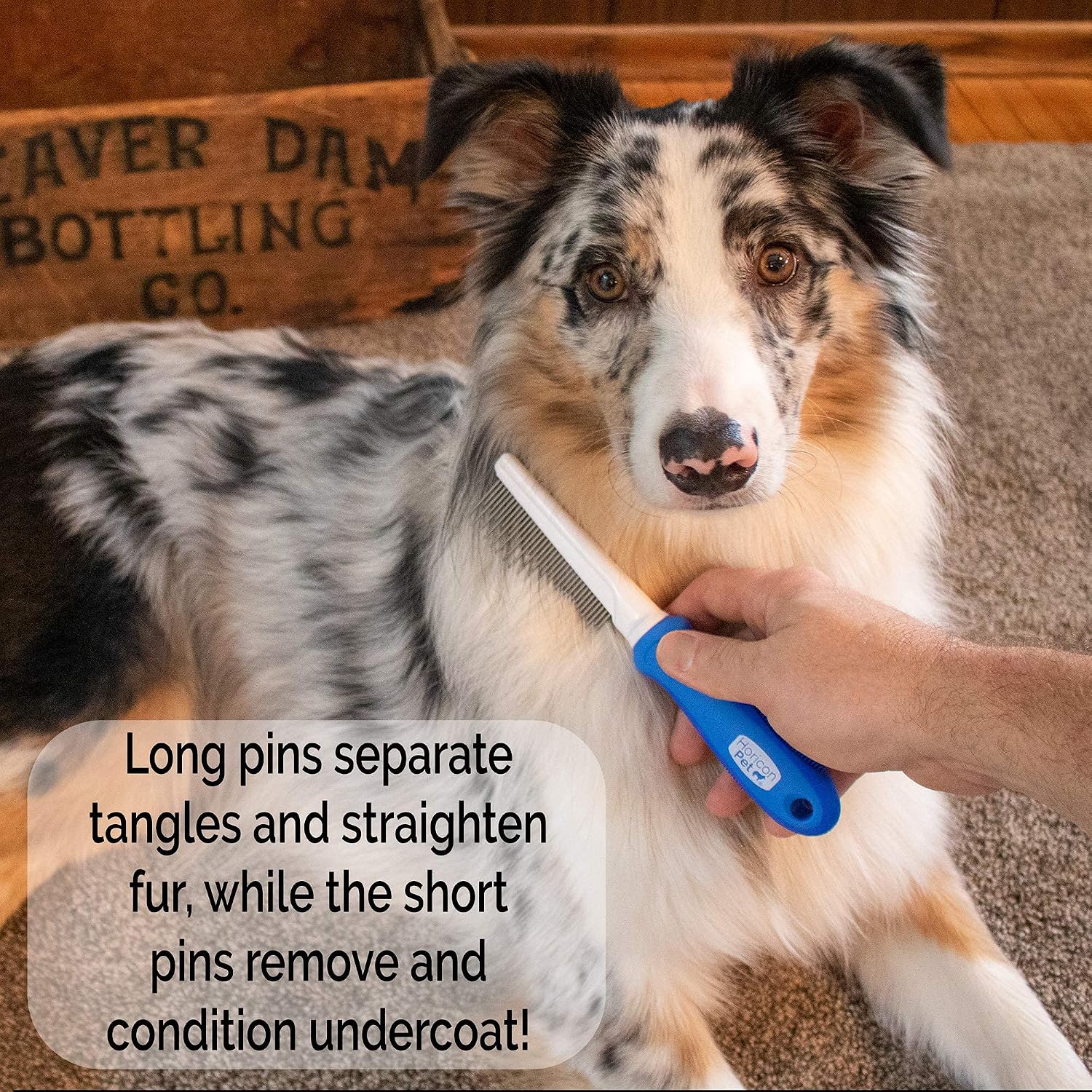 Ultimate Pet Dematting & Deshedding Set - 3 in 1 Grooming Tool Set - Dual Sided Undercoat Rake, Dematting Razor Comb & Detangling Pet Comb