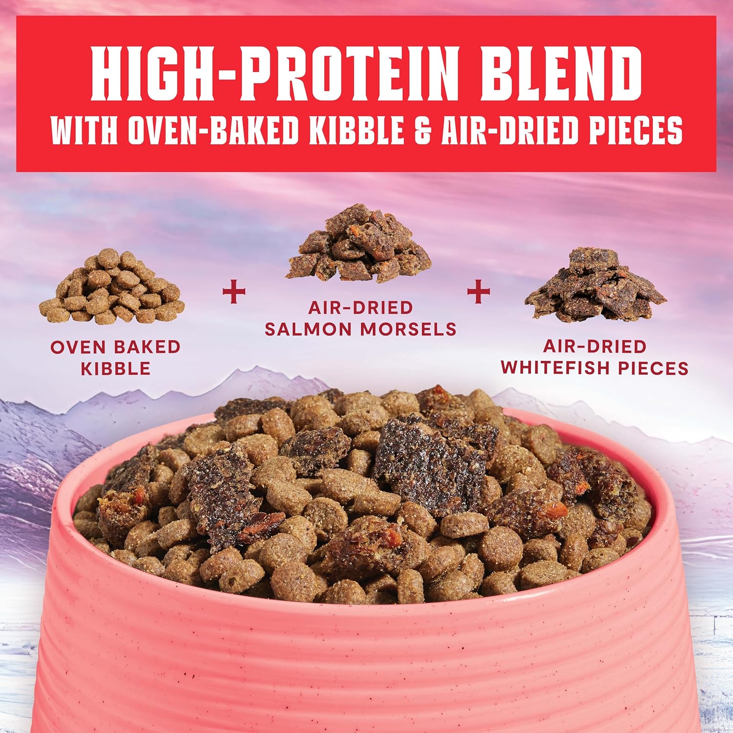 Open Farm Epic Blend Dry Dog Food, High Protein Beef Kibble, 3.5lb Bag | Air Dried Chunks, Probiotic Coated, Grain Inclusive, All Breeds and Life Stages, Traceable Ingredients, Non-GMO Superfoods.